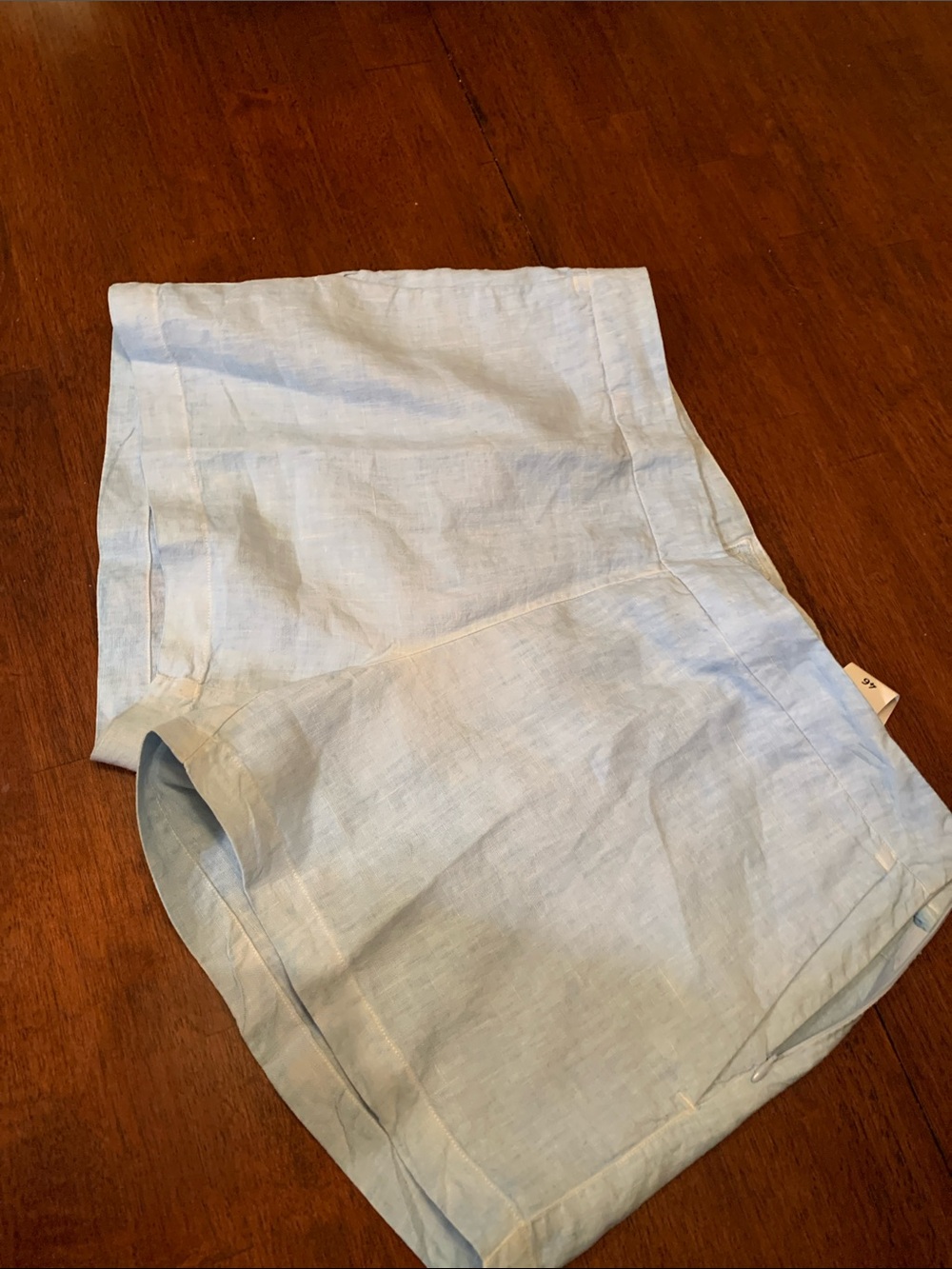 Authentic 100% liniment from Italian brand name shorts 120% Lino,baby blue,must!